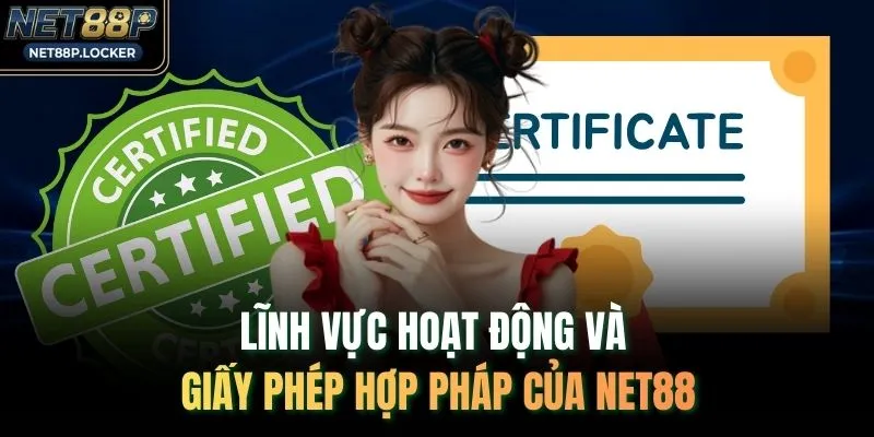 Lĩnh vực hoạt động và giấy phép hợp pháp của NET88